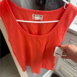 Free People We The Free Orange Tank NWT